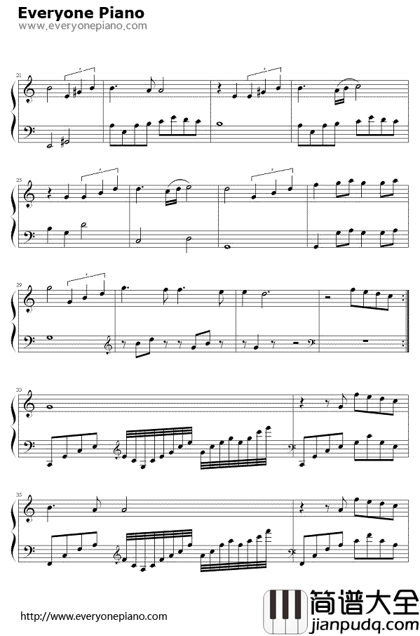 罗曼史钢琴谱_理查德·克莱德曼Richard_Clayderman