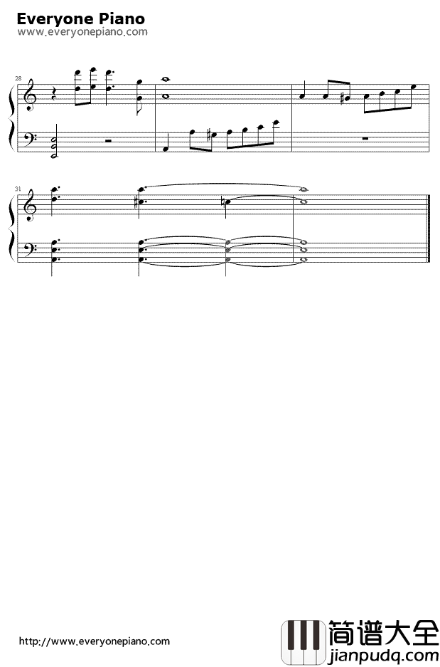 你的眼神钢琴谱__蔡琴