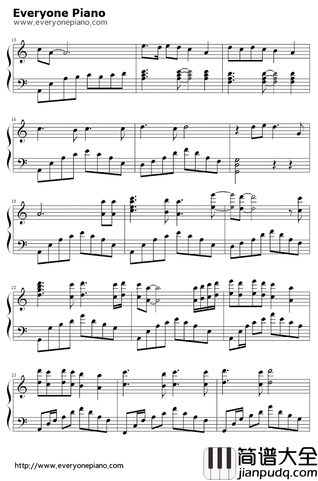 你的眼神钢琴谱__蔡琴