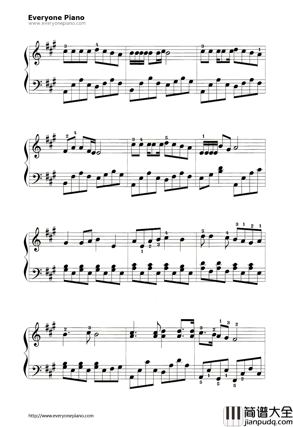 外婆的澎湖湾钢琴谱_叶佳修