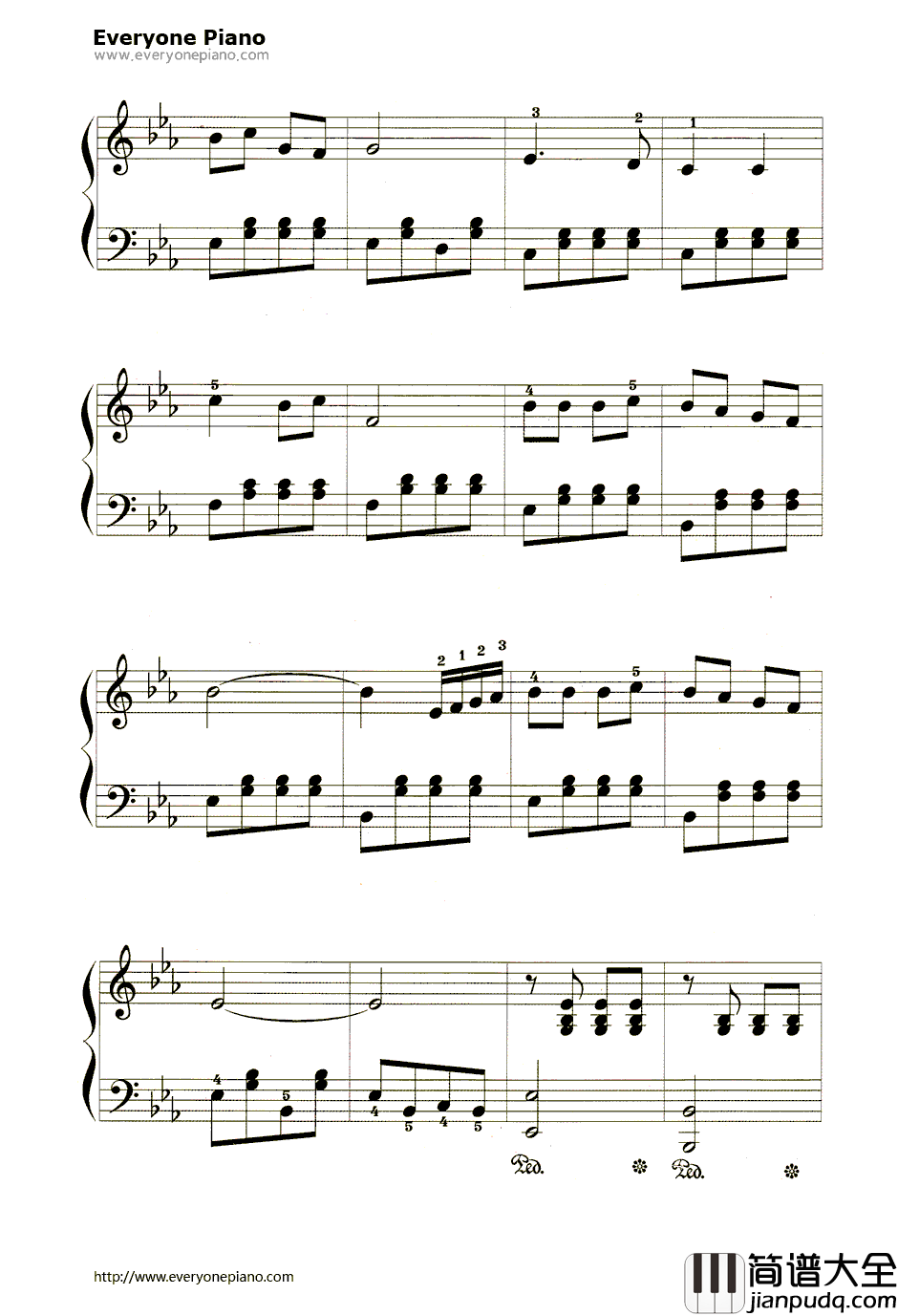 火车向着韶山跑钢琴谱