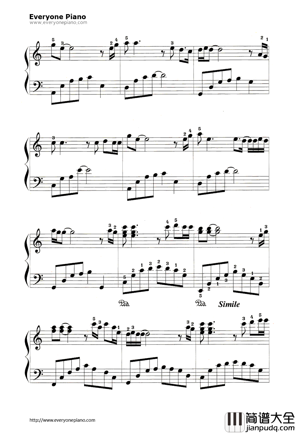 烛光里的妈妈钢琴谱__谷建芬