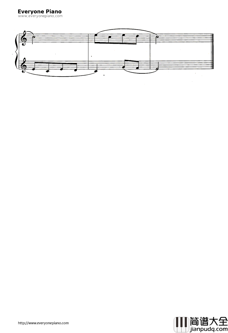 闪烁的小星钢琴谱_莫扎特