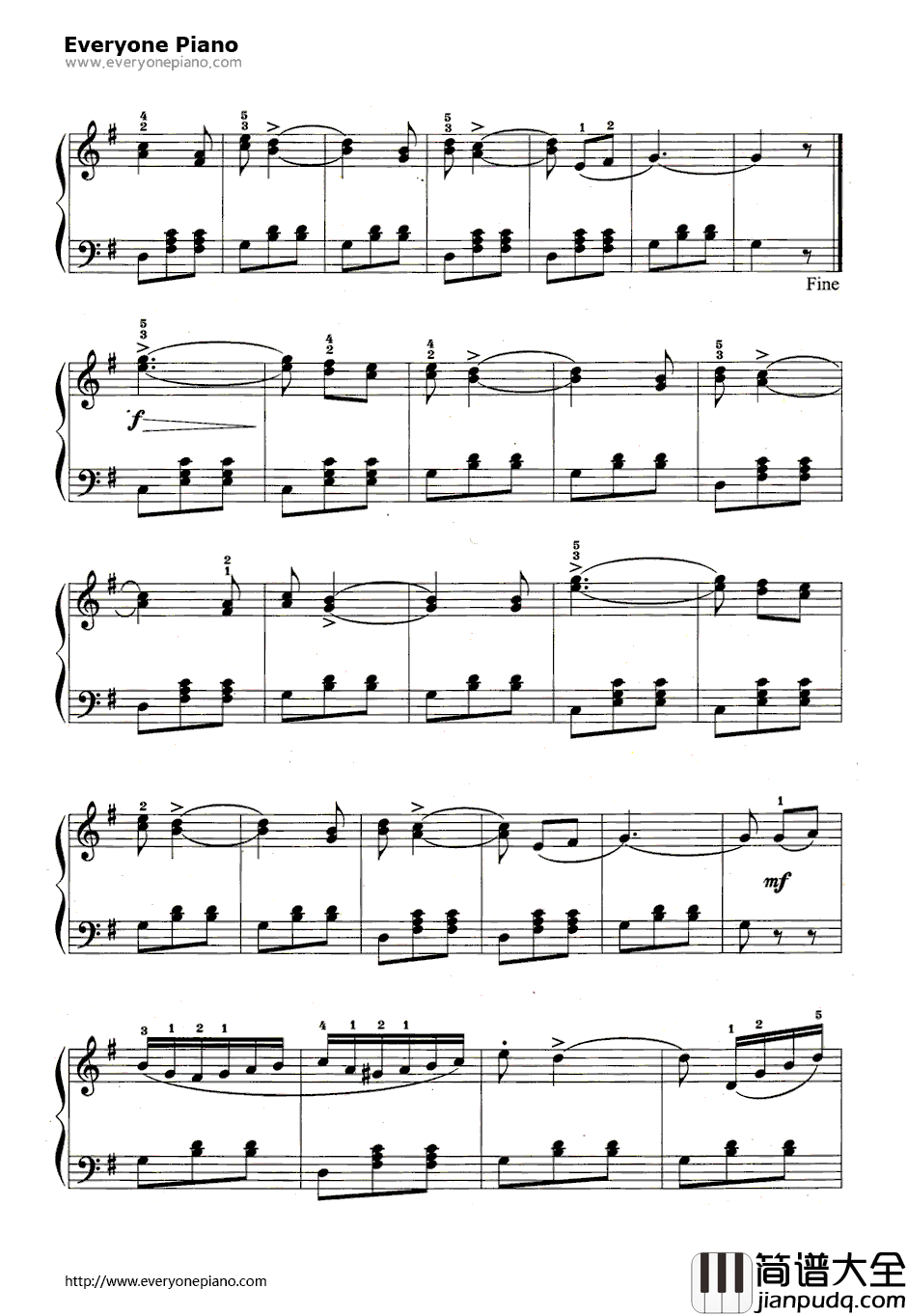 星光圆舞曲钢琴谱_布雷纳德