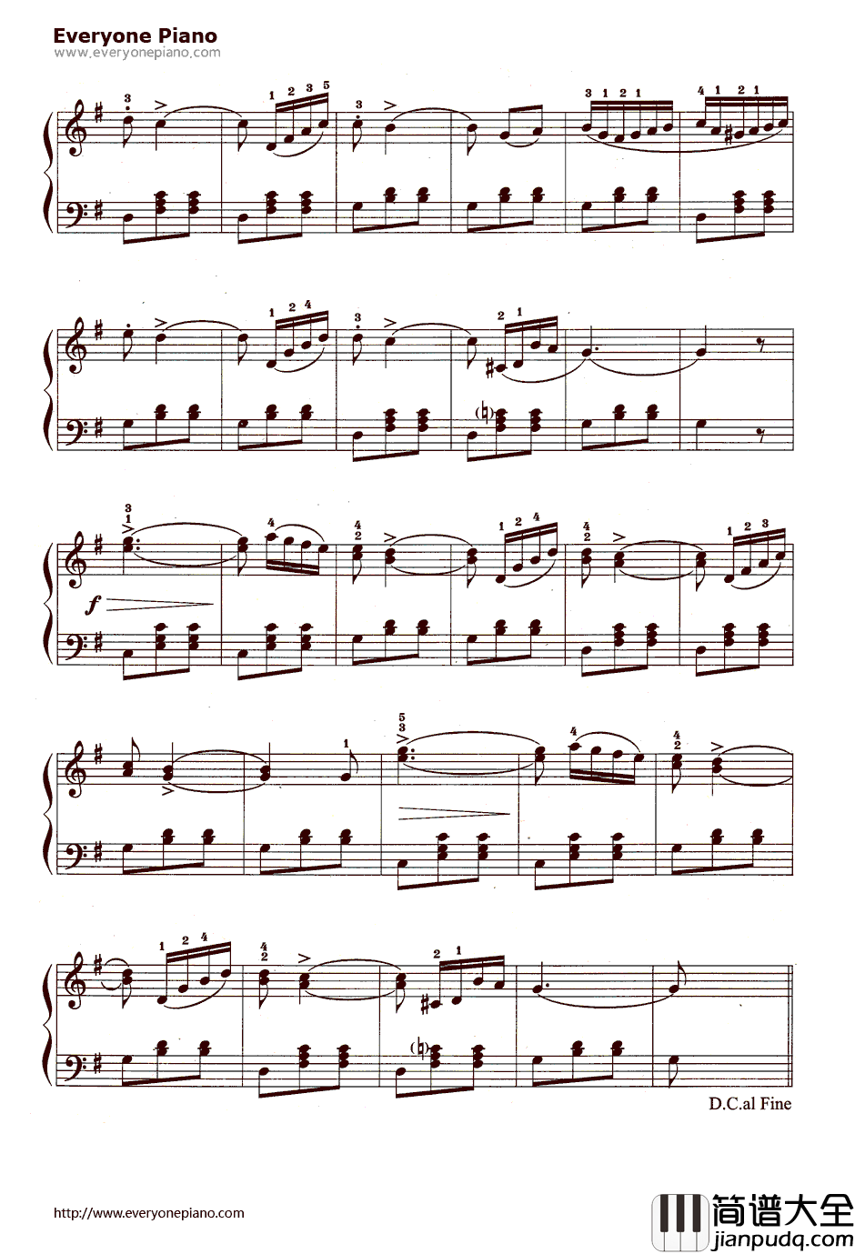 星光圆舞曲钢琴谱_布雷纳德