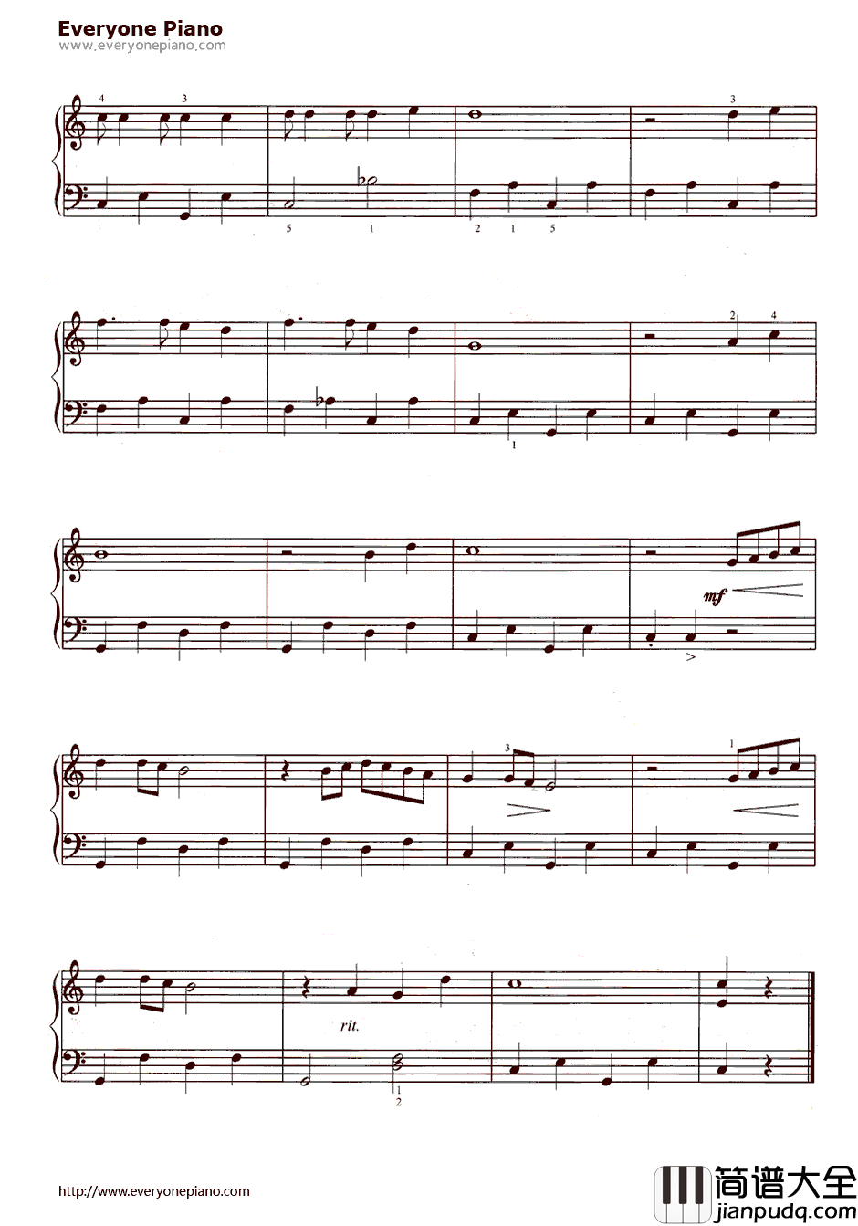 卡布里·菲舍尔钢琴谱_未知