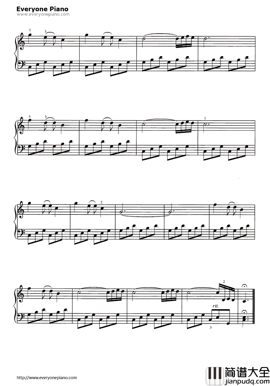 静寂钢琴谱_罗索