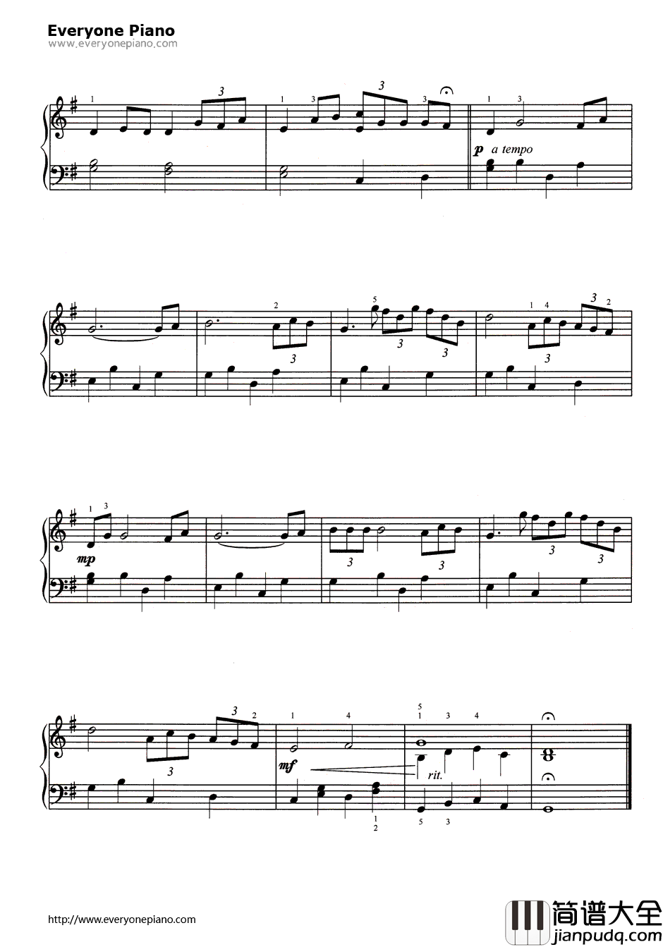 告别的时刻钢琴谱_安德烈·波伽利莎拉·布莱曼