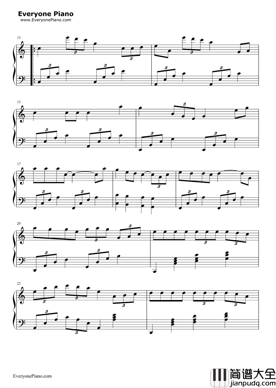 再回首钢琴谱_姜育恒