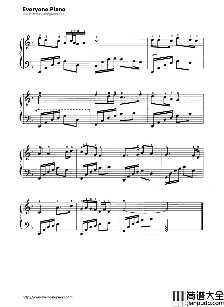 驼铃钢琴谱_吴增华