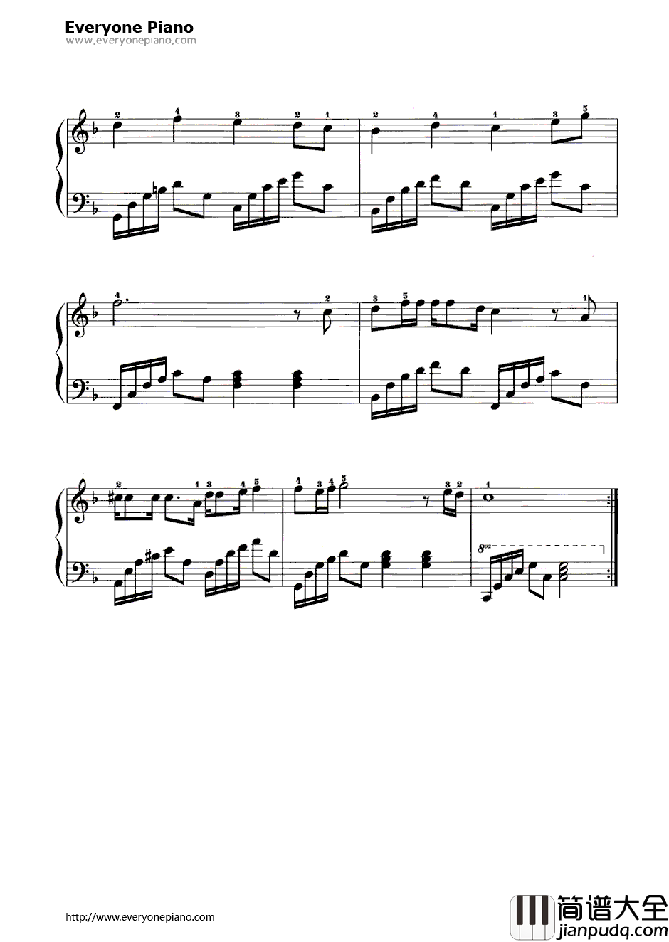 奉献钢琴谱__苏芮