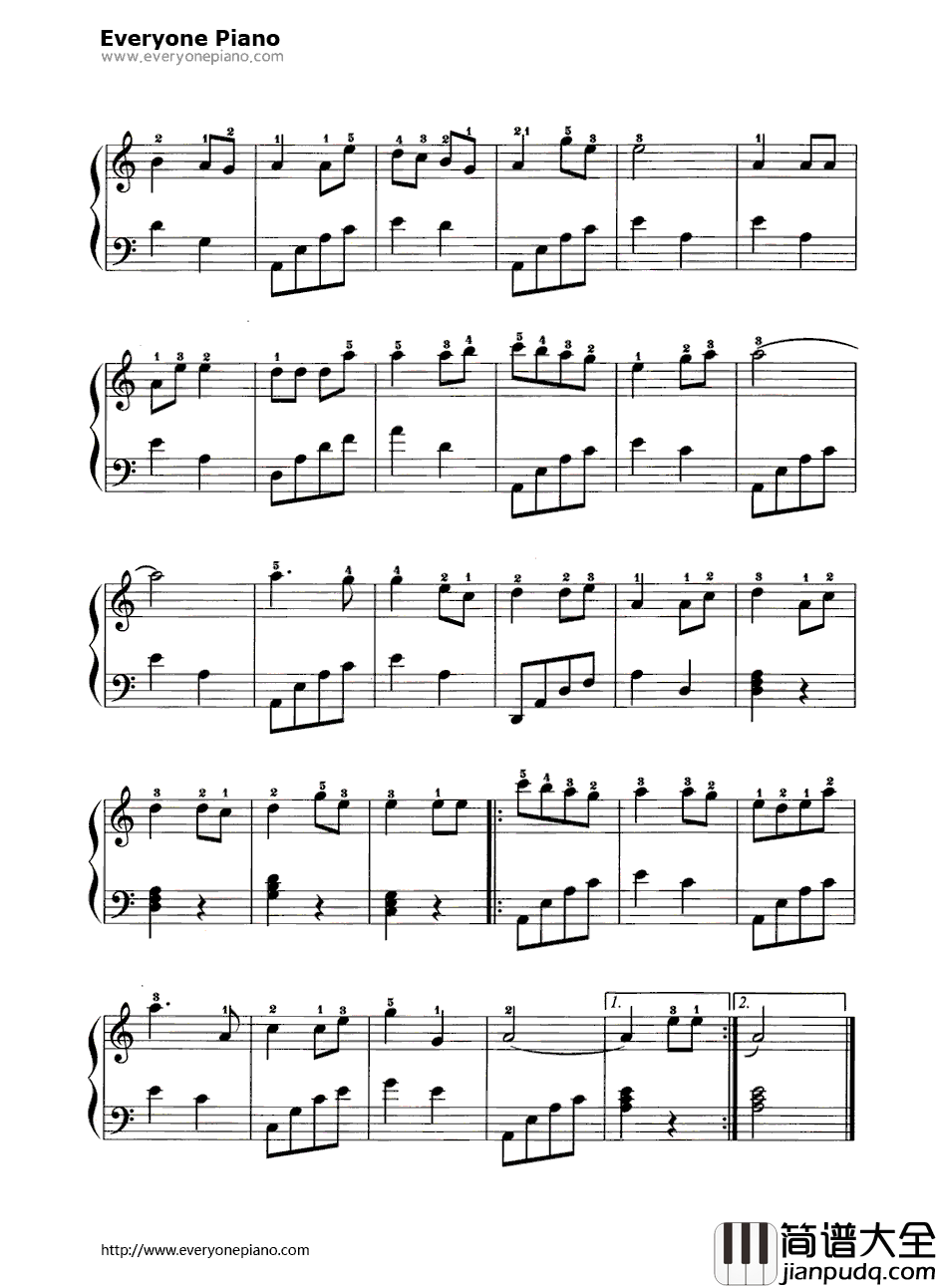 爱似神仙钢琴谱_王蓉