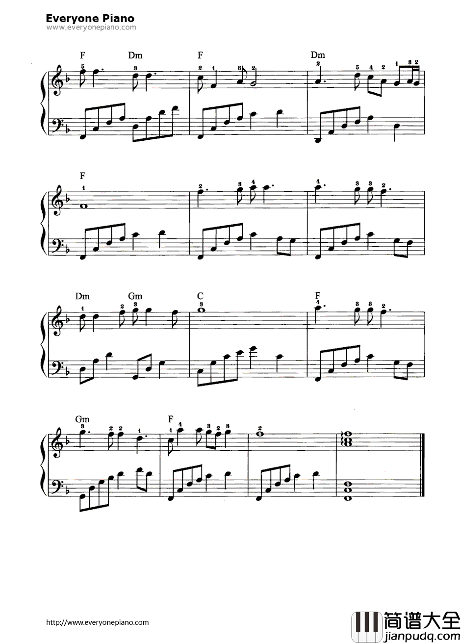 风雨兼程钢琴谱_程琳