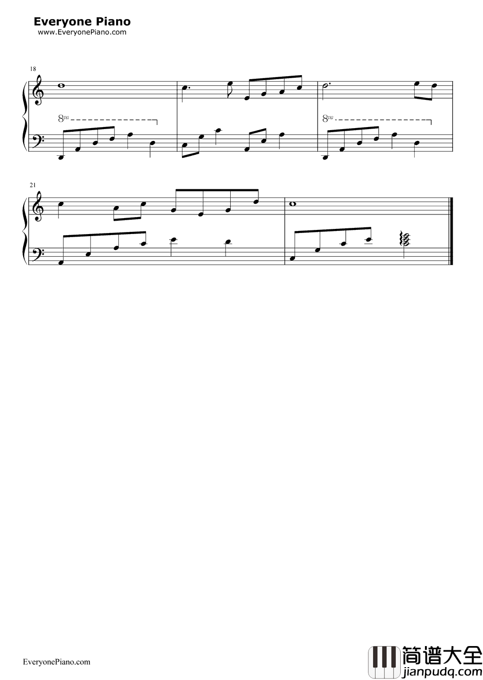 何日君再来钢琴谱_周璇