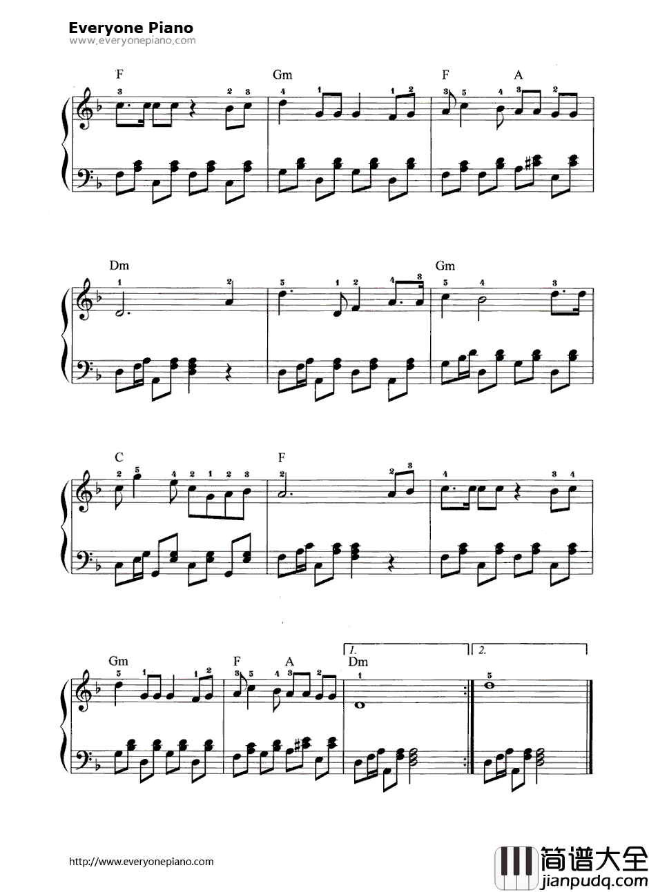 共青团之歌钢琴谱_谢多伊