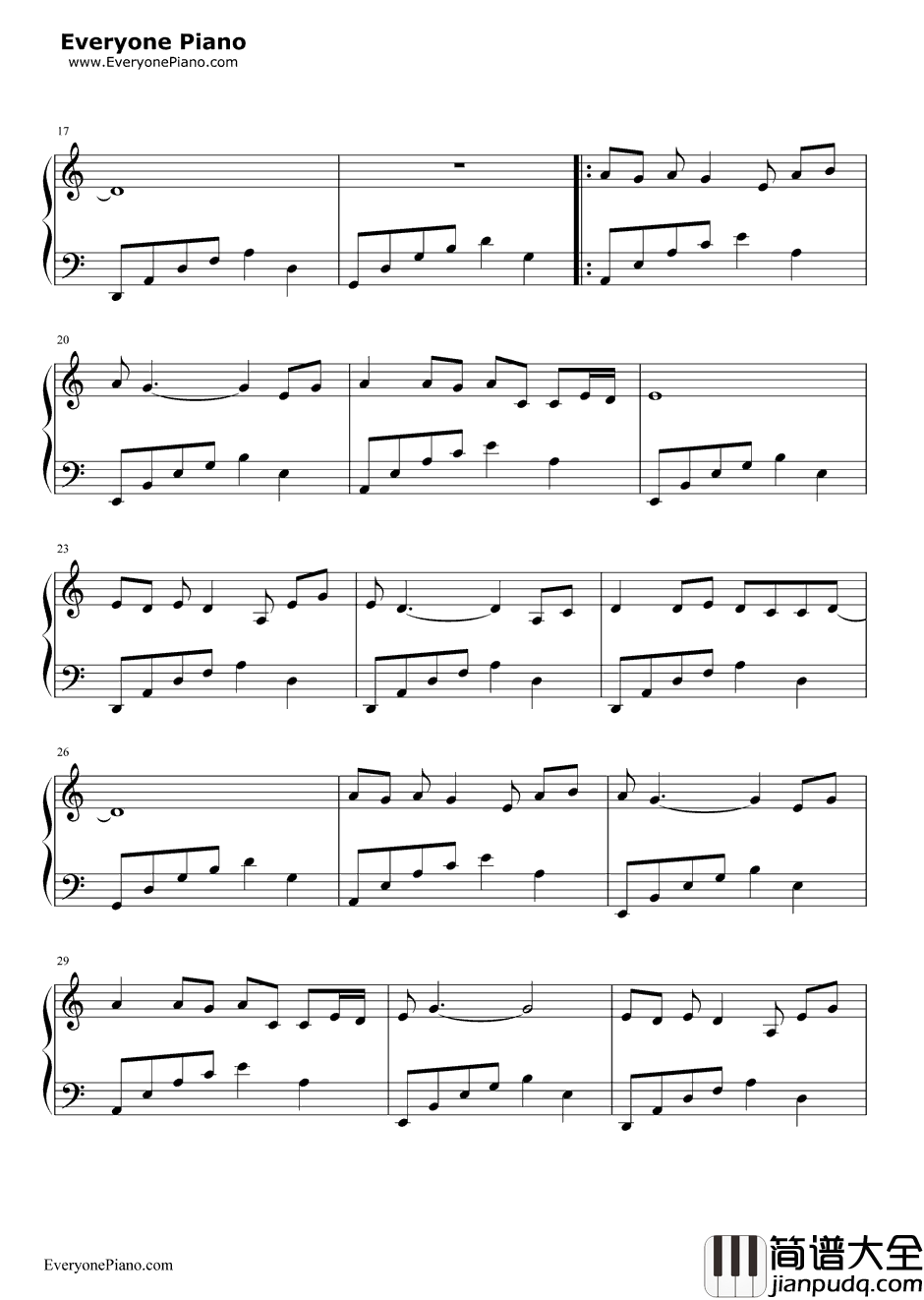 你的柔情我永远不懂钢琴谱_陈琳