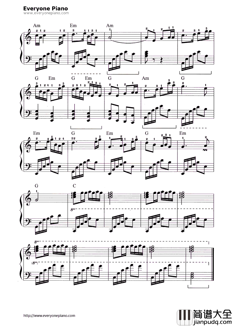 春天的故事钢琴谱__董文华