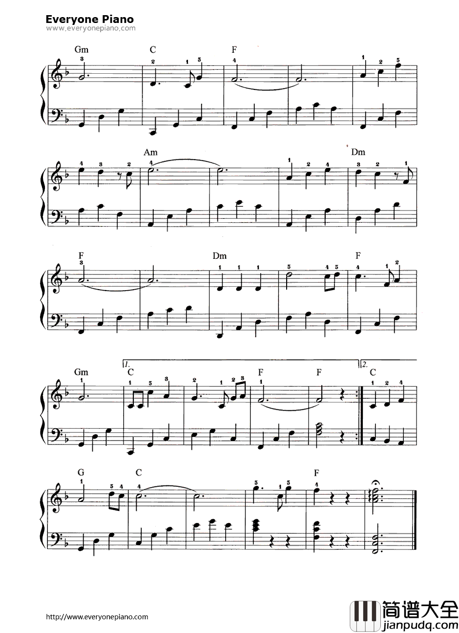 洁白的羽毛寄深情钢琴谱_李谷一/朱逢博