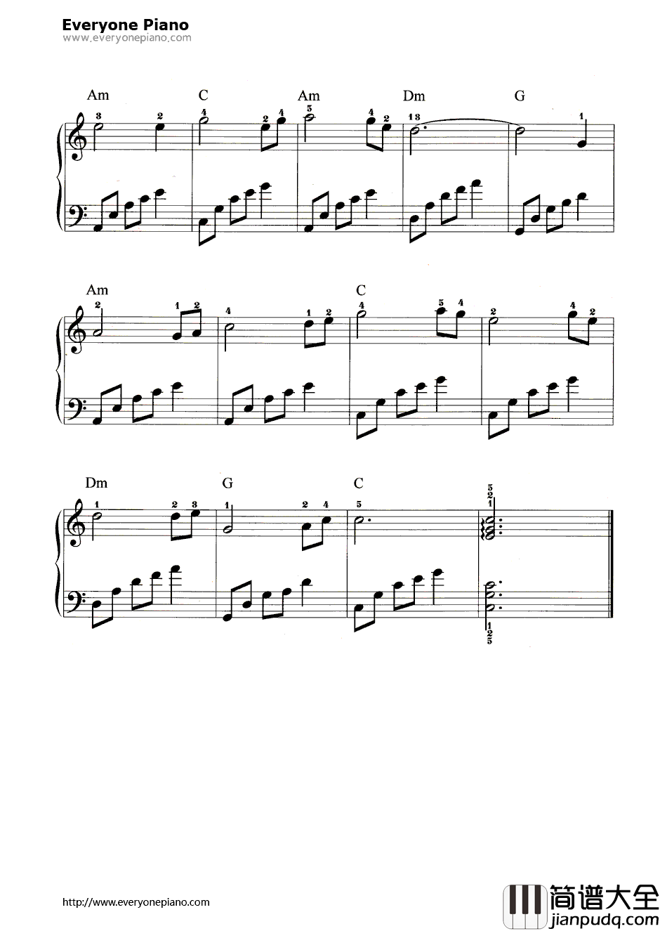 初恋的地方钢琴谱_王菲