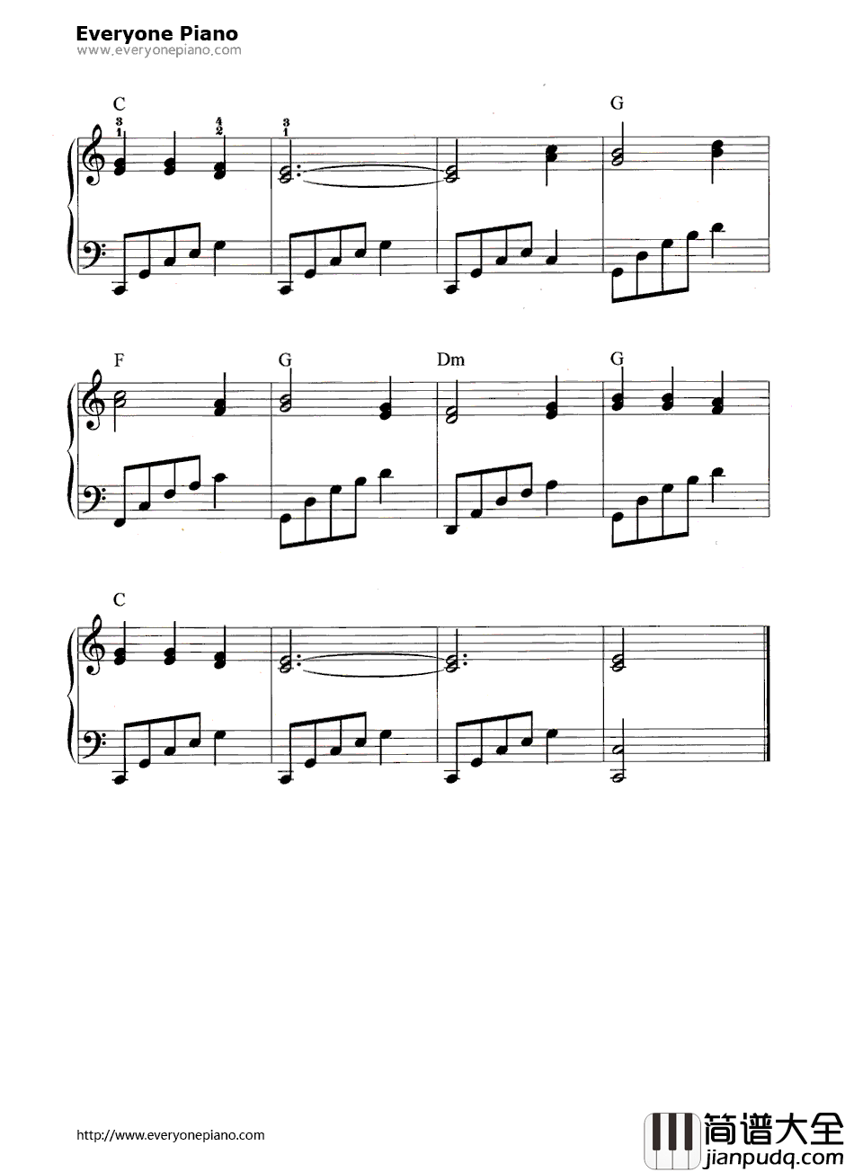 深深的海洋钢琴谱