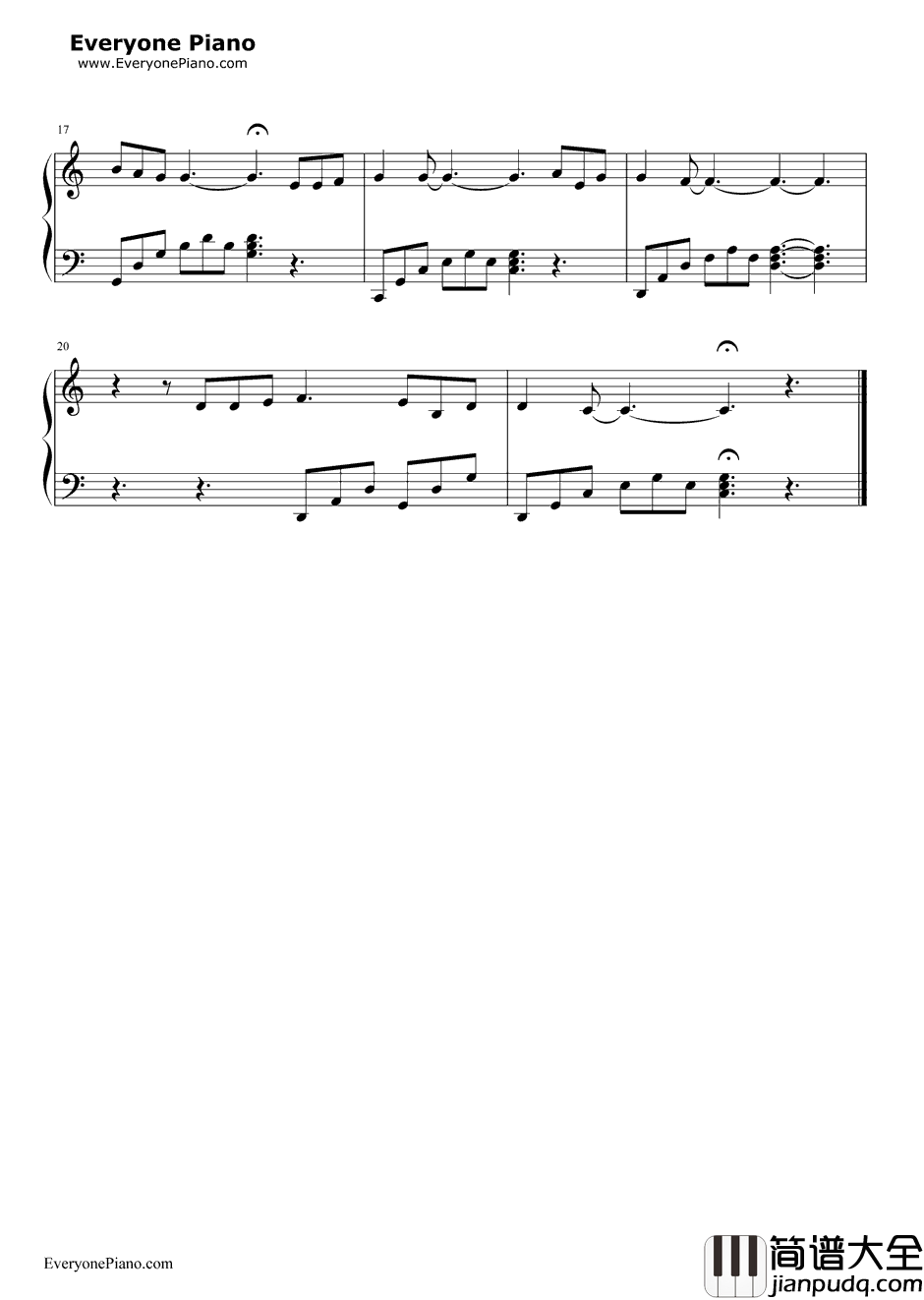 小村之恋钢琴谱_邓丽君_岛国情歌第四集香港之恋