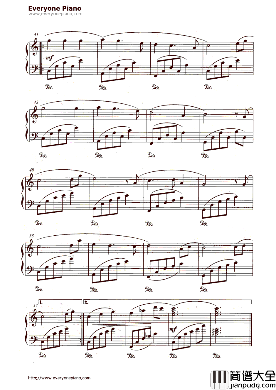 其实你不懂我的心钢琴谱_童安格