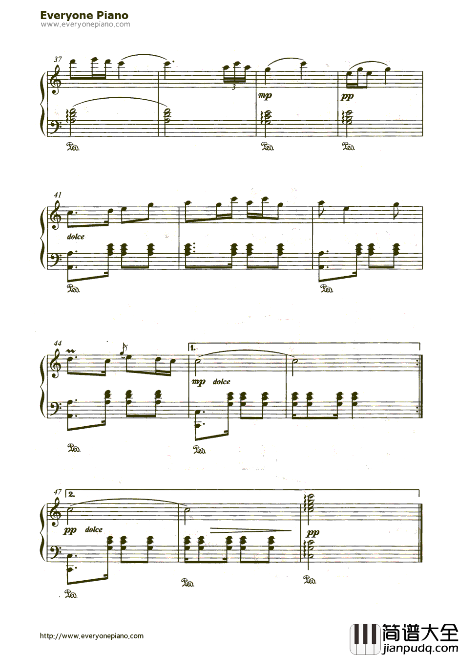 草原之夜钢琴谱_刀郎__绿色的原野_插曲