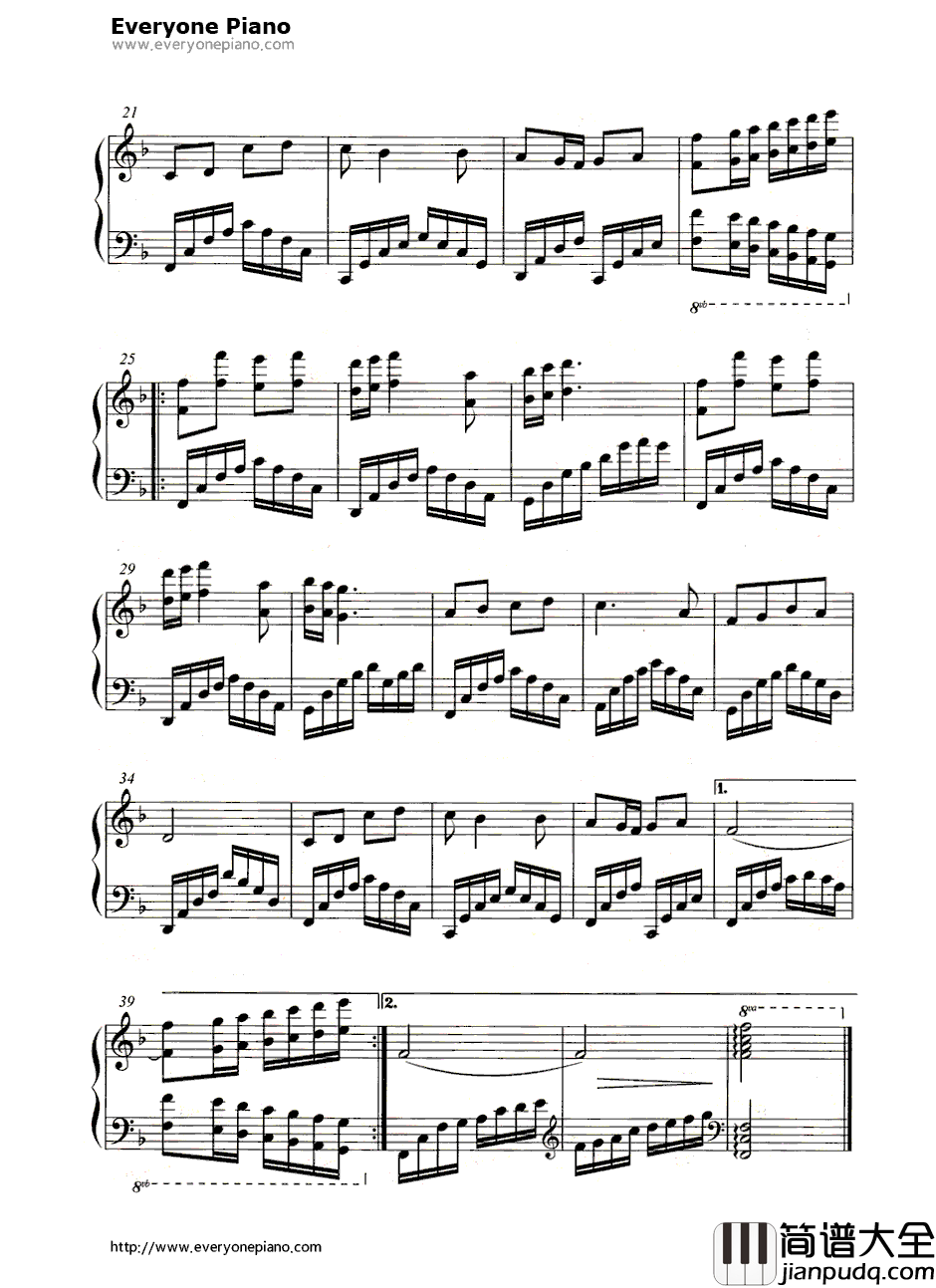 生死相依我苦恋着你钢琴谱_刘为光_共和国之恋