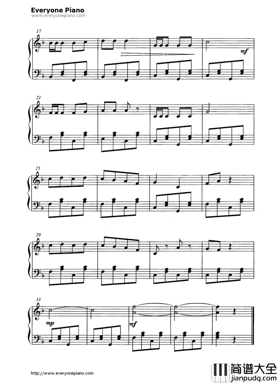 嘀哩嘀哩又名_春天在哪里_钢琴谱_潘振声