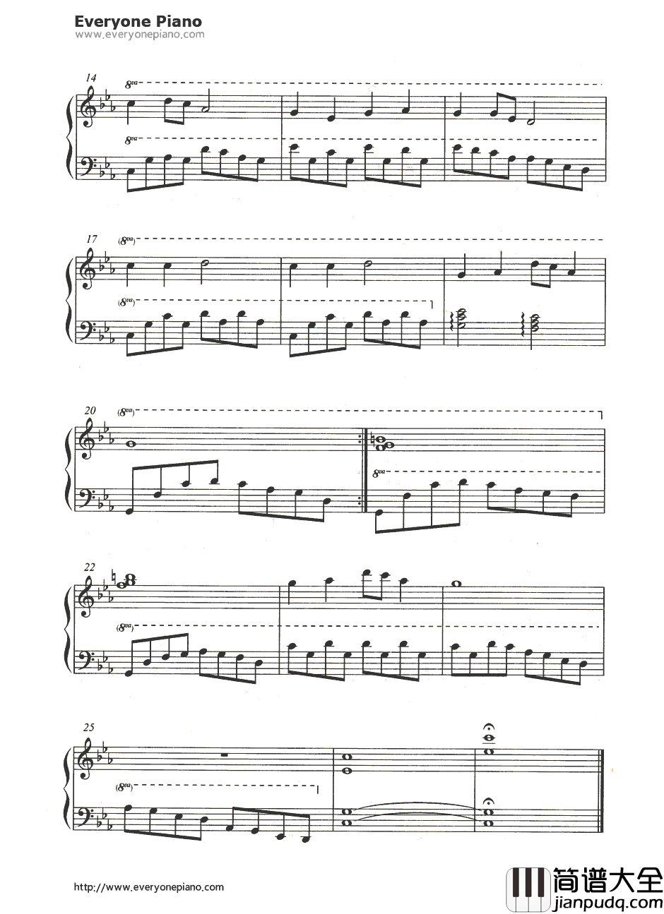 樱花（江户樱）钢琴谱_日本民歌