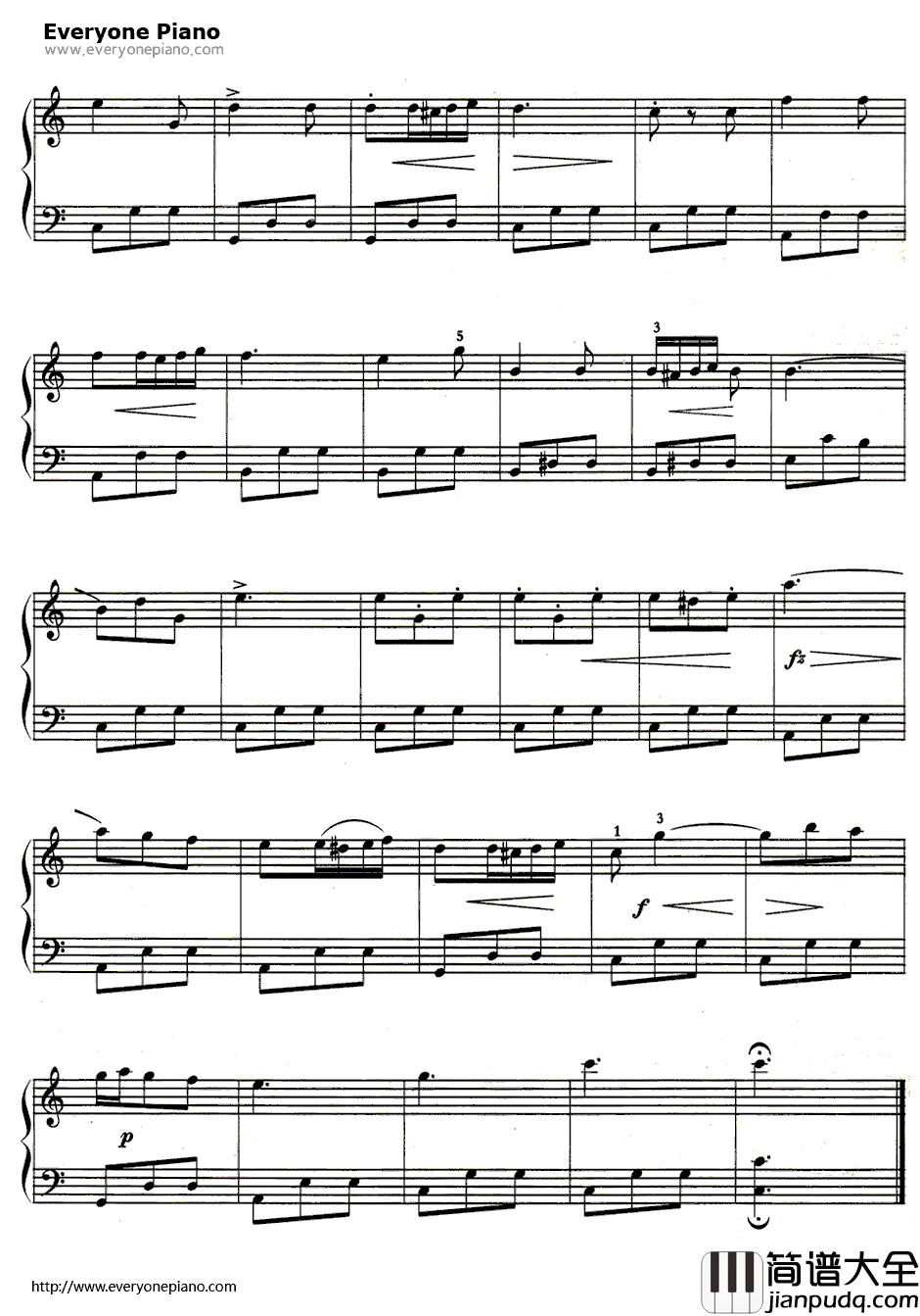 饮酒歌钢琴谱_威尔第_歌剧_茶花女_第一幕唱段