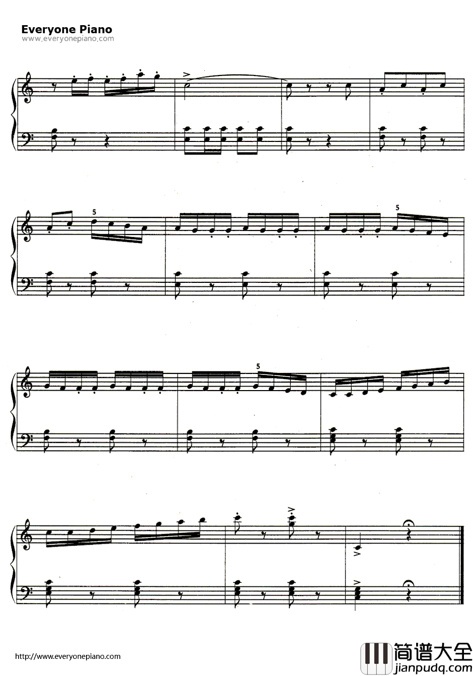 拿波里舞曲(Neapolitan_dance)钢琴谱_柴可夫斯基