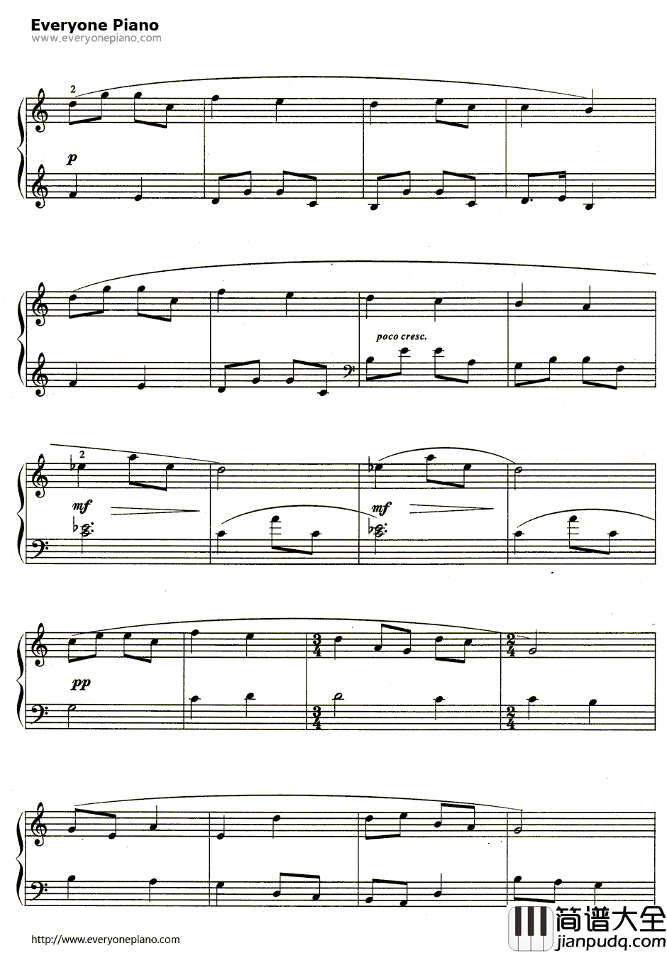 如歌的行板(Анданте_Кантабиле)钢琴谱_柴可夫斯基