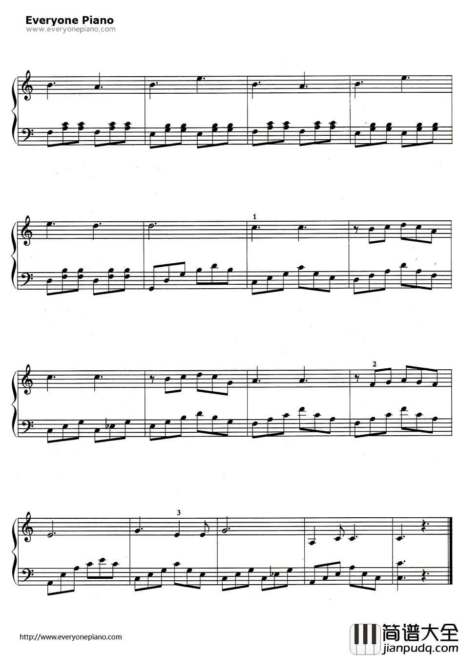 回忆（Memory）钢琴谱_安德鲁·莱·韦伯_音乐剧_猫_插曲