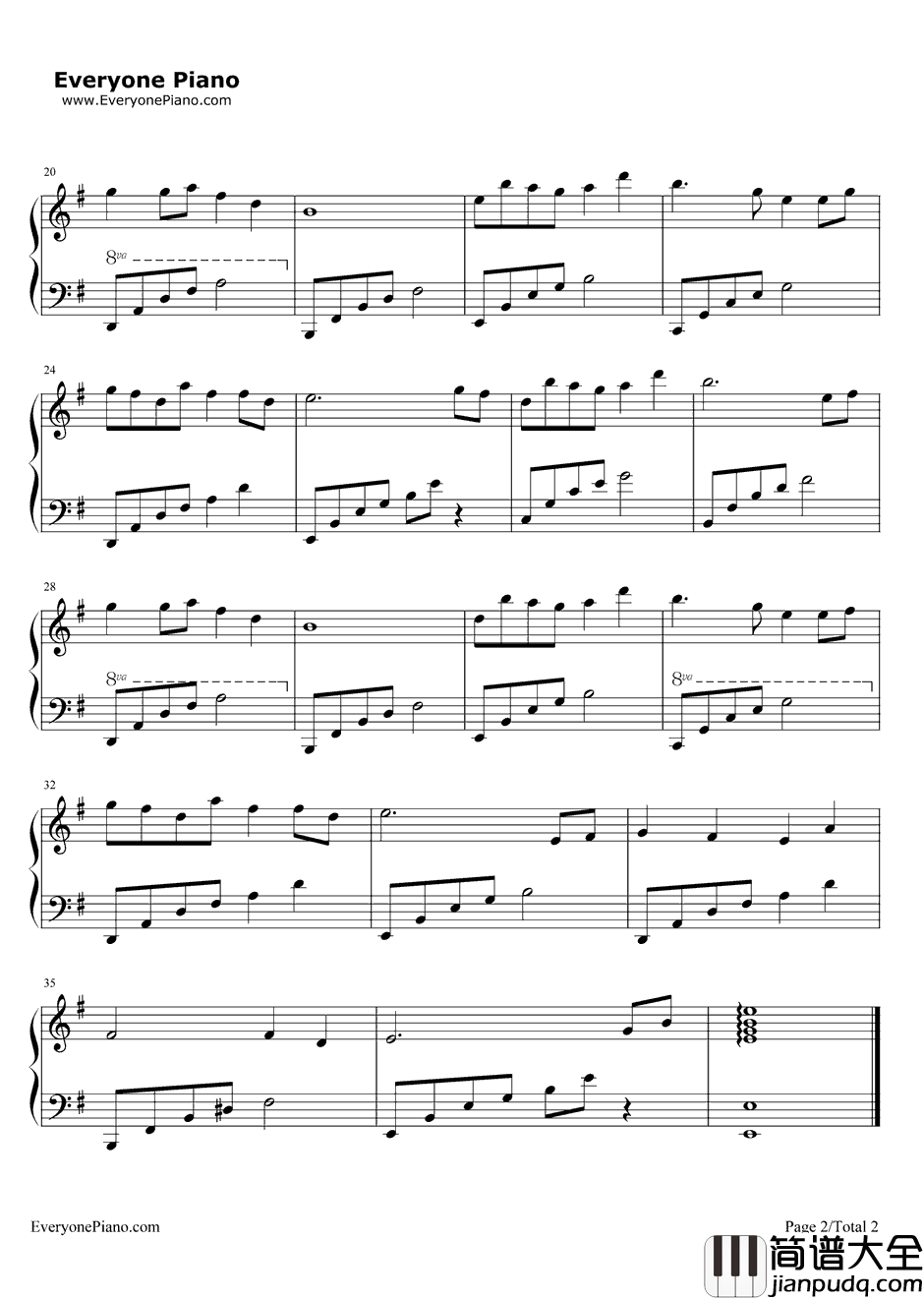 流恋钢琴谱_吴奇隆/严艺丹_新白发魔女传ED