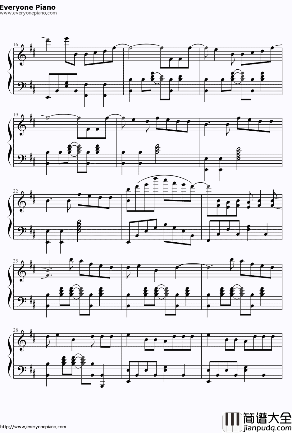 Moves_Like_Jagger钢琴谱_丁少华/周礼虎_中国好声音