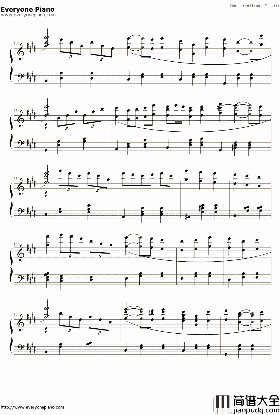 白十字的欢笑钢琴谱_新年圆舞曲