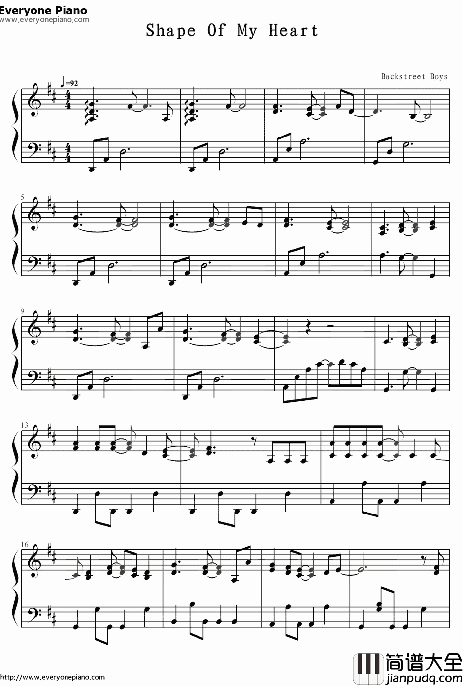 Shape_of_My_Heart钢琴谱_后街男孩Back_street_Boys