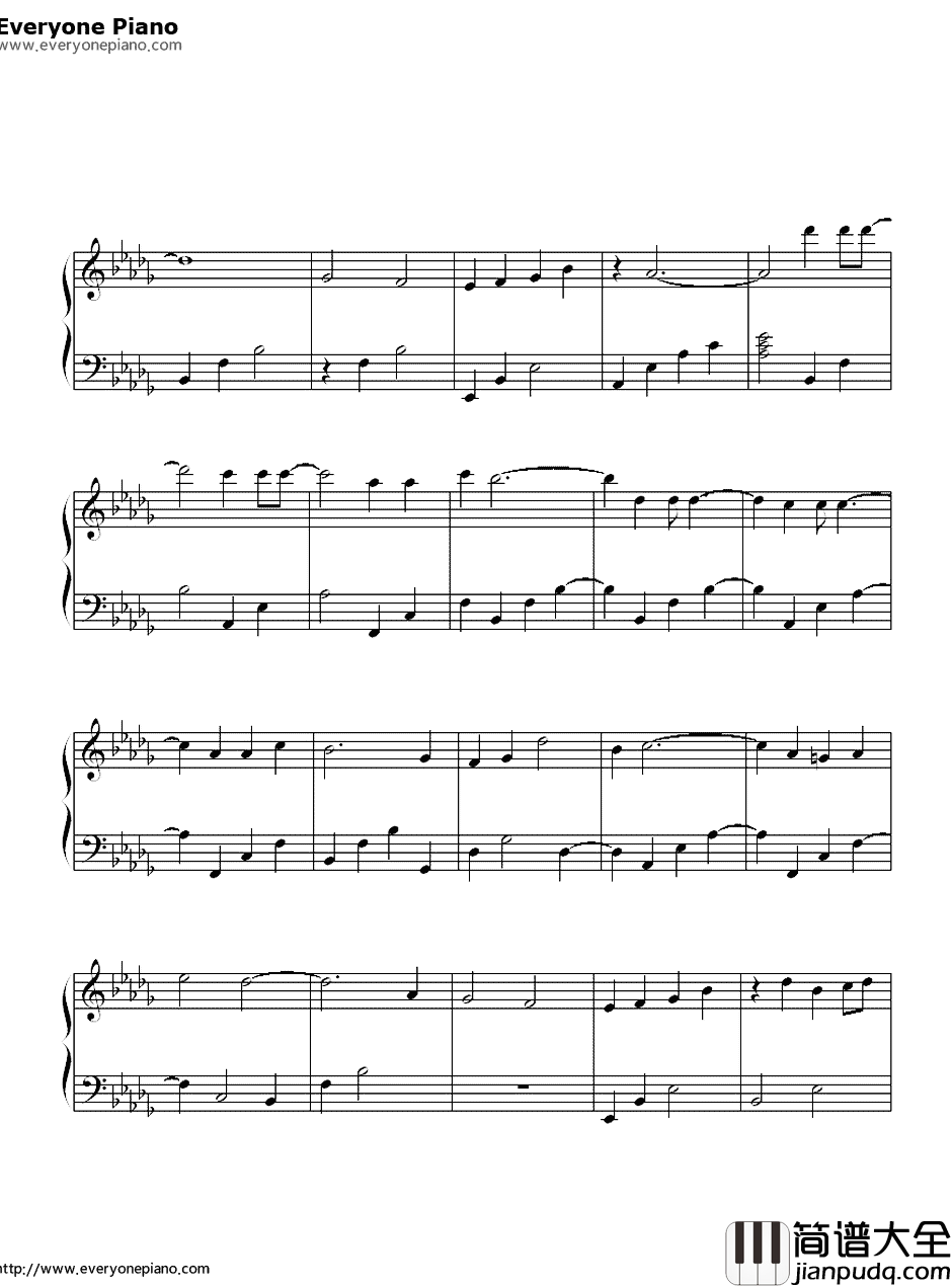 爱在记忆中找你钢琴谱_林峰