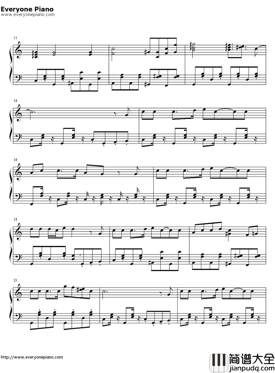 牛仔很忙联欢会part版钢琴谱_周杰伦