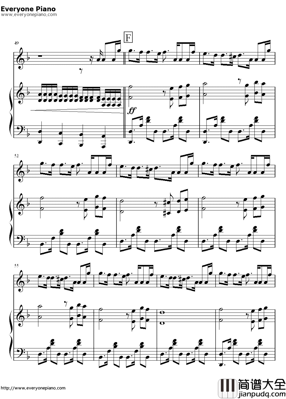 半兽人钢琴谱_周杰伦