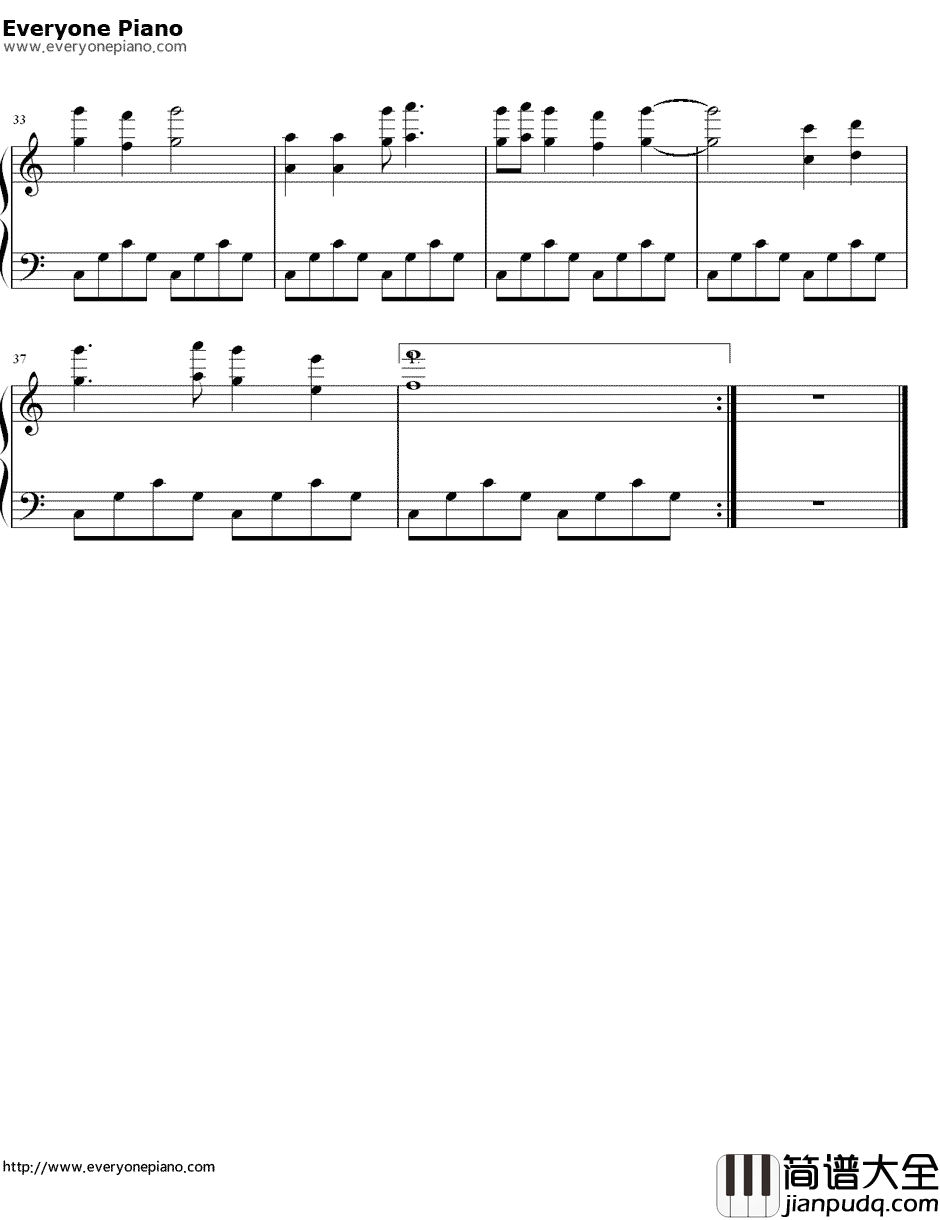 龙骑战士钢琴谱_周杰伦