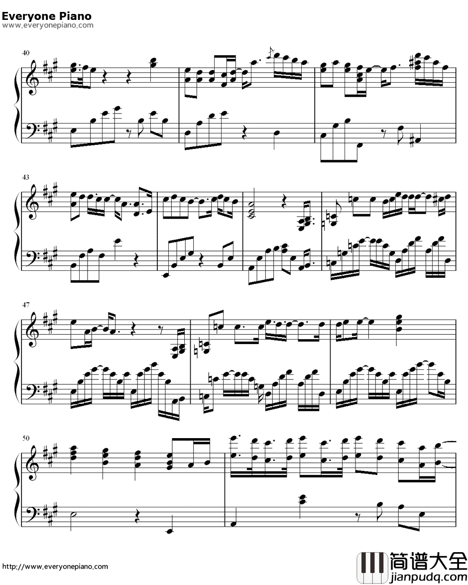 给我你的爱钢琴谱_Tank_终极一班片尾曲