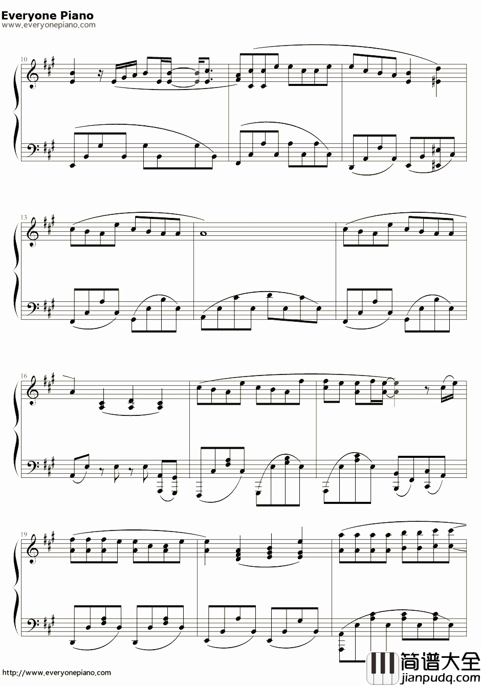 开不了口钢琴谱_周杰伦