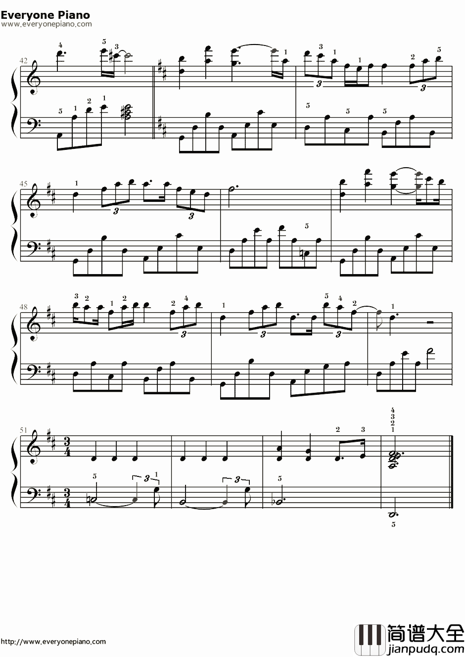 我的歌声里简易版钢琴谱_曲婉婷_C调独奏带指法