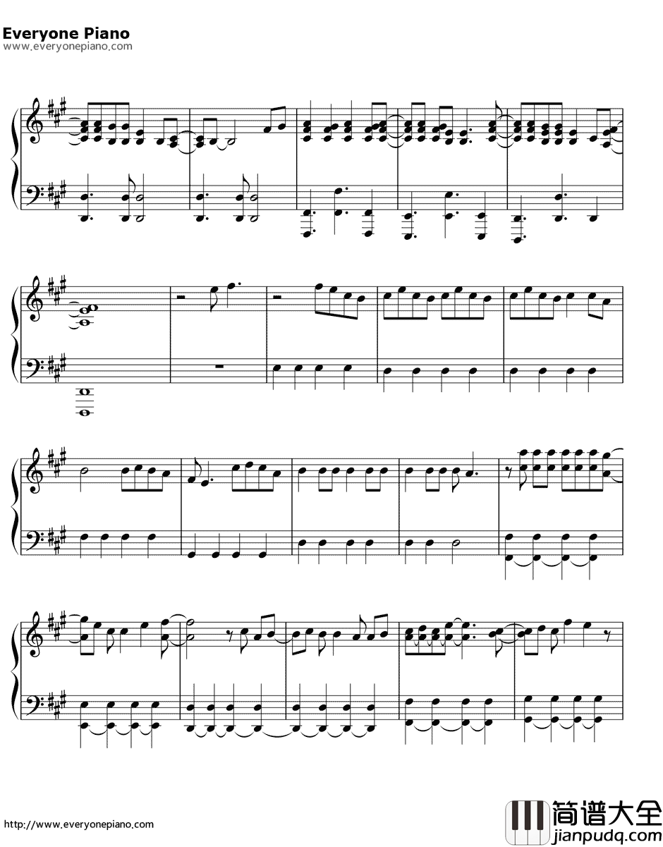 Catch_Me钢琴谱_东方神起