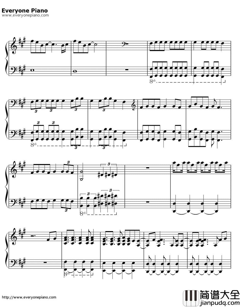 Catch_Me钢琴谱_东方神起