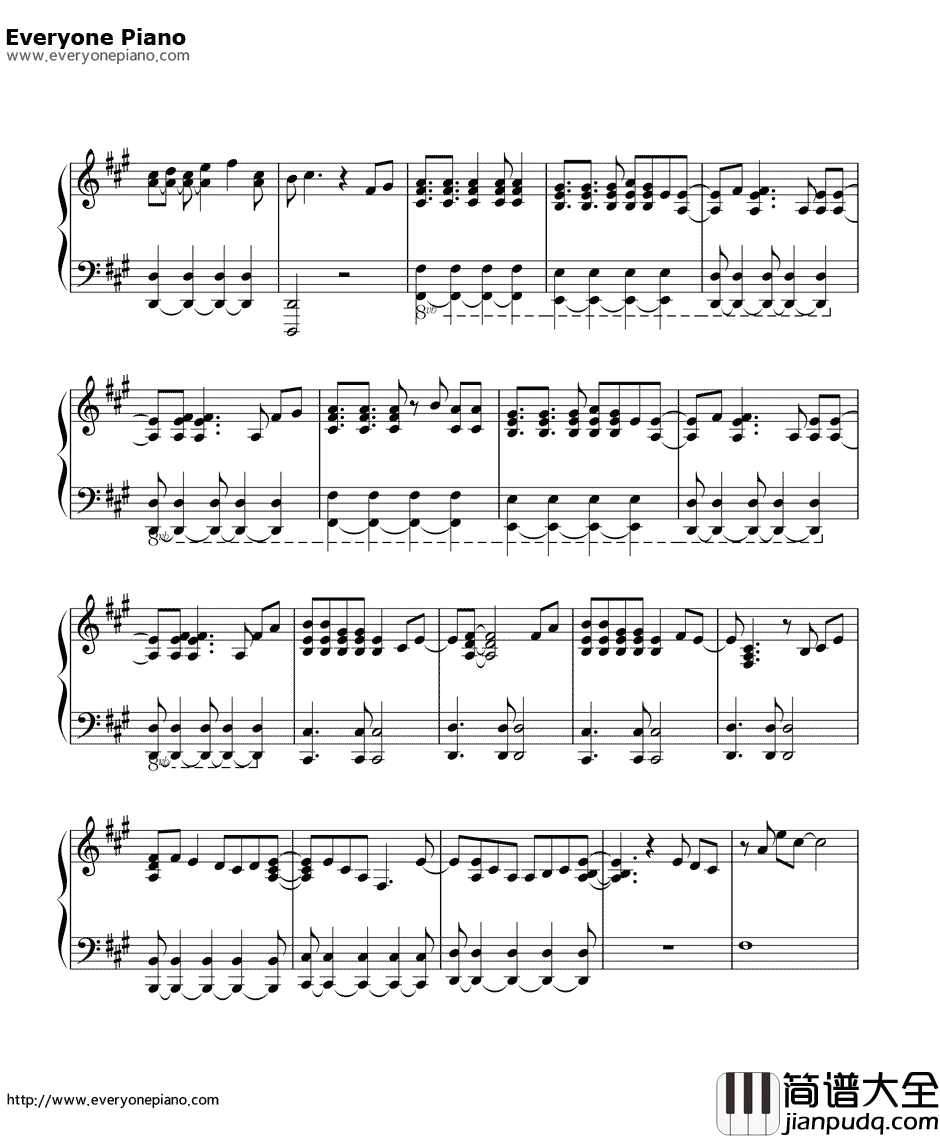 Catch_Me钢琴谱_东方神起