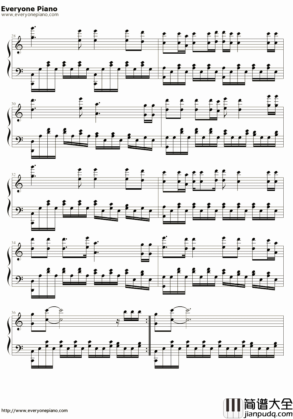 你是我的眼简单版钢琴谱_林宥嘉