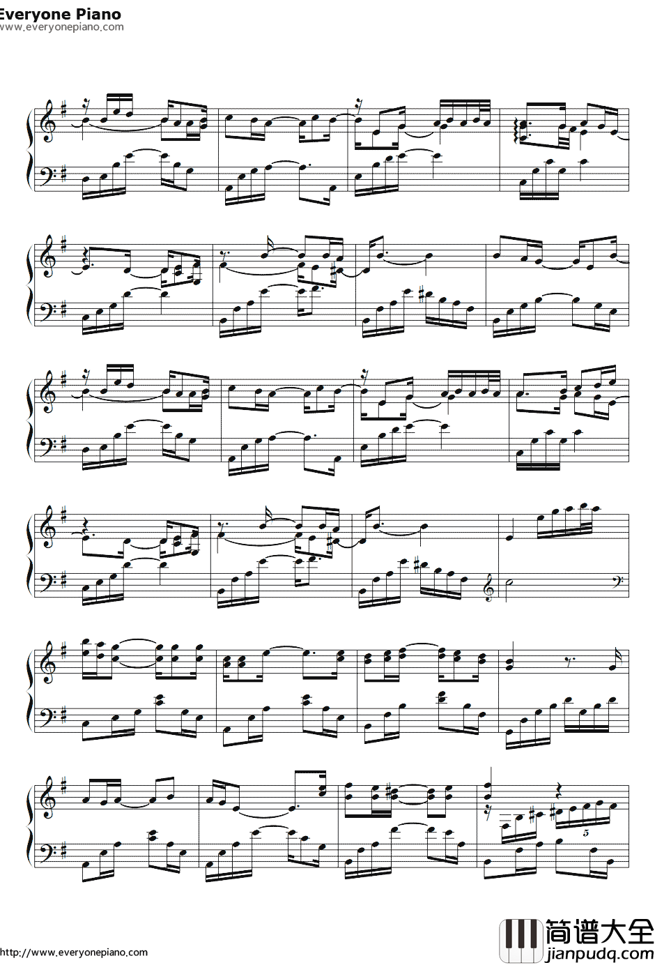 真爱你的云钢琴谱_黄国俊__风云必胜_插曲